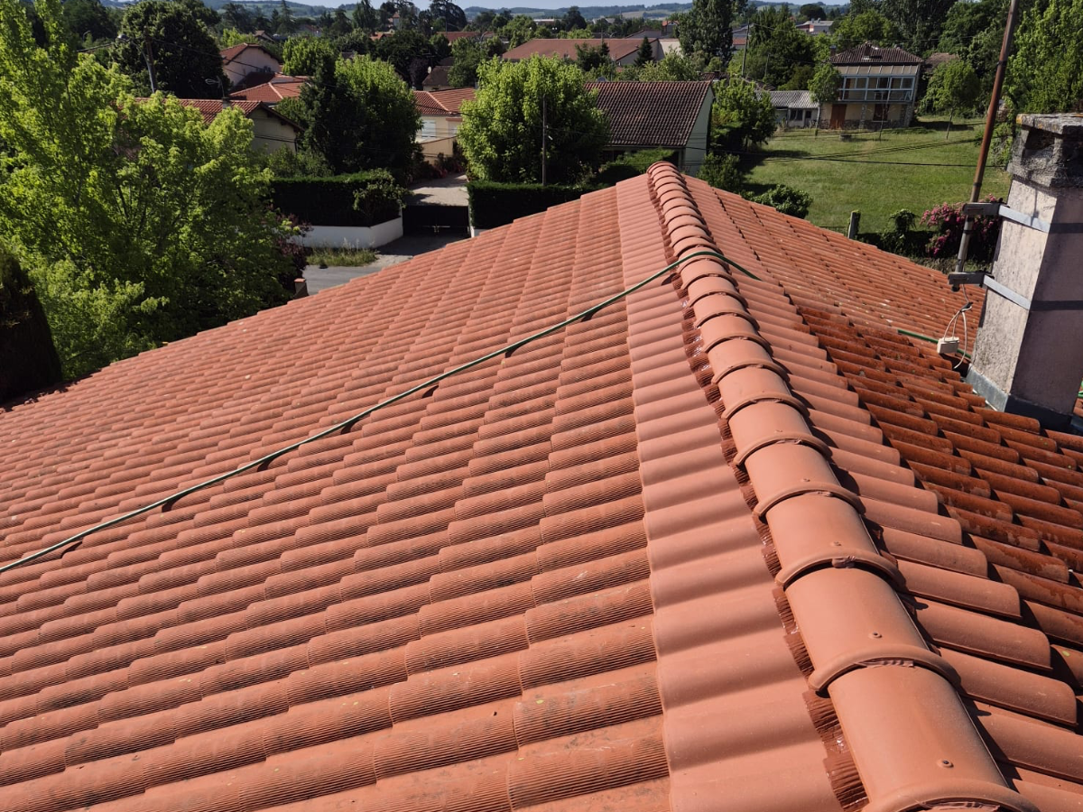 Toiture avant rénovation à Gaillac